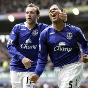 Joleon Lescott Scores First Goal for Everton Against Middlesbrough in Premier League (30/9/07)