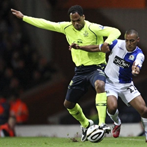 Joleon Lescott vs. Danny Simpson: Clash in the Carling Cup Third Round - Everton vs. Blackburn Rovers, 2008