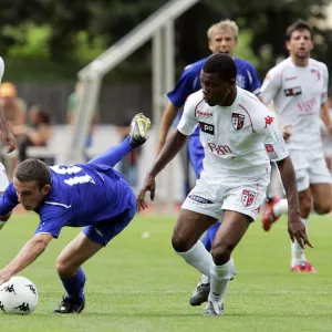 Pre-season 2008-09 Framed Print Collection: Pre-season v Sion