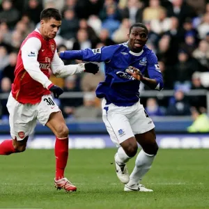 Joseph Yobo vs. Jeremie Aliadiere: Everton vs. Arsenal, FA Barclays Premiership, Goodison Park - March 18, 2007