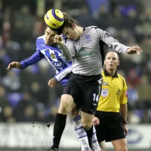 Kevin Kilbane Print: Everton FC Header Victory Kevin Kilbane Print: Everton FC Header Victory
