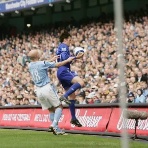 Kevin Kilbane vs. Danny Mills Print - Everton FC Match Action Kevin Kilbane vs. Danny Mills Print - Everton FC Match Action