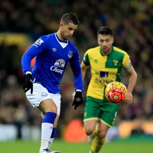 Kevin Mirallas in Action: Norwich City vs. Everton - Barclays Premier League at Carrow Road Kevin Mirallas in Action: Norwich City vs. Everton - Barclays Premier League at Carrow Road