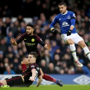 Kevin Mirallas Scores Everton's Second Goal: Everton vs Manchester City at Goodison Park (Premier League) Kevin Mirallas Scores Everton's Second Goal: Everton vs Manchester City at Goodison Park (Premier League)