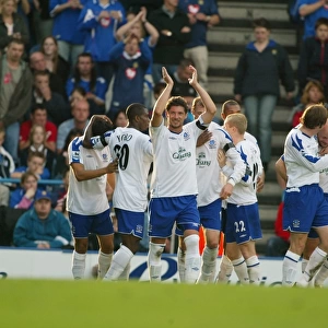 Key Moments: Tim Cahill's Goal Celebration at Fratton Park - Portsmouth vs. Everton, Barclays Premiership, September 26, 2004