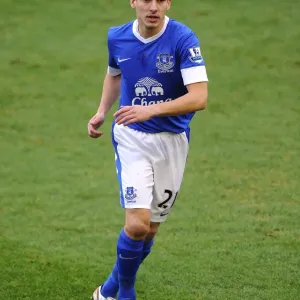 Leading the Charge: A Scoreless Battle at Goodison Park - Everton's Leon Osman Leading the Charge: A Scoreless Battle at Goodison Park - Everton's Leon Osman