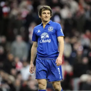Leighton Baines in Action: Arsenal vs. Everton, Barclays Premier League, Emirates Stadium (10 December 2011) Leighton Baines in Action: Arsenal vs. Everton, Barclays Premier League, Emirates Stadium (10 December 2011)