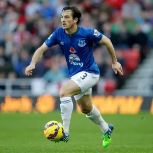 Leighton Baines in Action: Everton vs. Sunderland at Stadium of Light Leighton Baines in Action: Everton vs. Sunderland at Stadium of Light