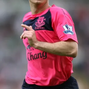 Leighton Baines in Action: Everton vs. Blackburn Rovers, Premier League Clash at Ewood Park (14th August 2010)