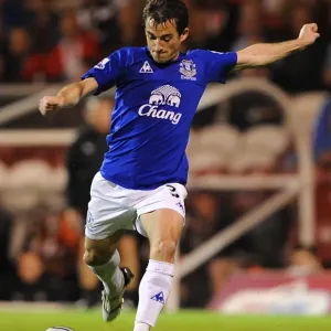 Leighton Baines in Action: Everton vs. Brentford, Carling Cup Third Round, Griffin Park (September 2010) Leighton Baines in Action: Everton vs. Brentford, Carling Cup Third Round, Griffin Park (September 2010)