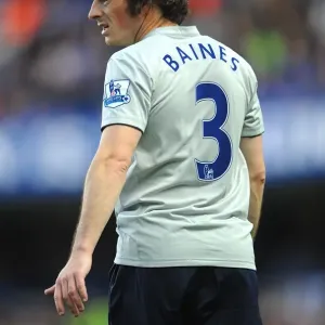 Leighton Baines in Action: Everton vs. Chelsea, Barclays Premier League (15 October 2011), Stamford Bridge Leighton Baines in Action: Everton vs. Chelsea, Barclays Premier League (15 October 2011), Stamford Bridge