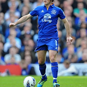 Leighton Baines in Action: Everton vs. Fulham, October 2011 - Barclays Premier League