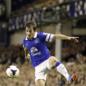 Leighton Baines in Action: Everton's Thrilling 3-2 Victory Over Newcastle United (September 30, 2013, Goodison Park)