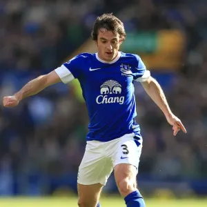 Leighton Baines in Action: Everton's Victory over Southampton (3-1), Barclays Premier League, Goodison Park, September 29, 2012 Leighton Baines in Action: Everton's Victory over Southampton (3-1), Barclays Premier League, Goodison Park, September 29, 2012