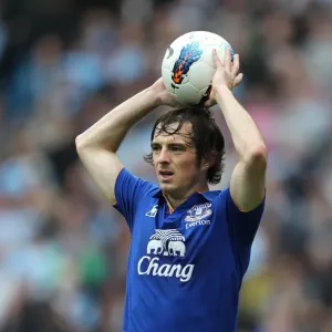 Leighton Baines at Etihad Stadium: Manchester City vs. Everton - Barclays Premier League (September 24, 2011) Leighton Baines at Etihad Stadium: Manchester City vs. Everton - Barclays Premier League (September 24, 2011)