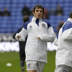 Leighton Baines: Focused During Everton's Warm-Up at Reebok Stadium (Bolton Wanderers vs Everton, Barclays Premier League, 26 November 2011) Leighton Baines: Focused During Everton's Warm-Up at Reebok Stadium (Bolton Wanderers vs Everton, Barclays Premier League, 26 November 2011)