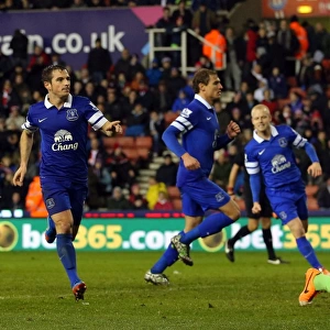 Leighton Baines Scores Dramatic Equalizer: Stoke City 1-1 Everton (January 1, 2014)