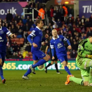 Leighton Baines Scores Dramatic Equalizer: Stoke City 1-1 Everton (January 1, 2014)