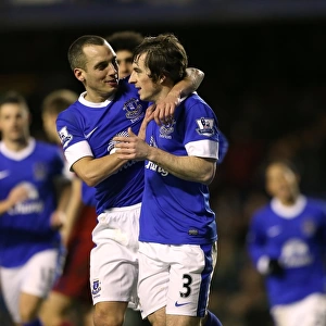 Leighton Baines Scores Dramatic Penalty, Securing a 2-1 Win for Everton over West Bromwich Albion (January 30, 2013, Goodison Park)