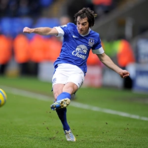 Leighton Baines Scores the FA Cup Winner for Everton Against Bolton Wanderers at Reebok Stadium (January 26, 2013)