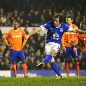 Leighton Baines Scores Penalty Print (FA Cup Fifth Round Replay) Leighton Baines Scores Penalty Print (FA Cup Fifth Round Replay)
