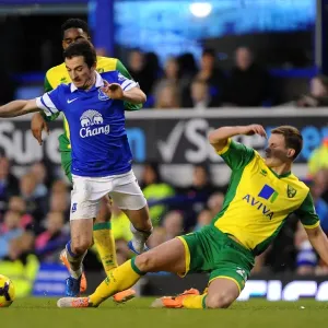 Leighton Baines vs. Ryan Bennett: Everton's Battle for Supremacy in the Barclays Premier League (Everton 2-0 Norwich City, 11-01-2014) Leighton Baines vs. Ryan Bennett: Everton's Battle for Supremacy in the Barclays Premier League (Everton 2-0 Norwich City, 11-01-2014)