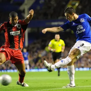 Leighton Baines vs Lee Peltier: Everton vs Huddersfield Town, Carling Cup Second Round (2010) Leighton Baines vs Lee Peltier: Everton vs Huddersfield Town, Carling Cup Second Round (2010)