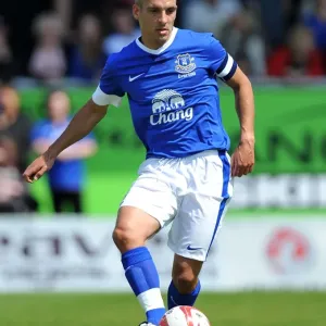 Leon Osman in Action Print - Everton FC vs Morecambe Globe Arena