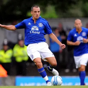 Leon Osman in Action: Everton's Pre-Season Battle against Bury (15 July 2011) Leon Osman in Action: Everton's Pre-Season Battle against Bury (15 July 2011)