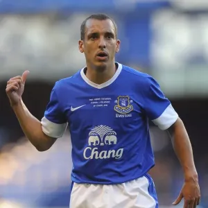 Leon Osman in Action: Everton's Pre-Season Clash against AEK Athens at Goodison Park Leon Osman in Action: Everton's Pre-Season Clash against AEK Athens at Goodison Park