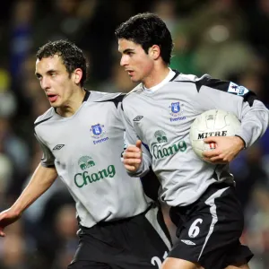 Leon Osman and Mikel Arteta