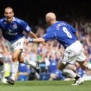 Leon Osman Scores First Goal for Everton in 2007 Season Against Wigan Athletic