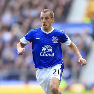 Leon Osman Scores the Third Goal in Everton's 3-1 Victory over Southampton at Goodison Park (BPL 2012) Leon Osman Scores the Third Goal in Everton's 3-1 Victory over Southampton at Goodison Park (BPL 2012)