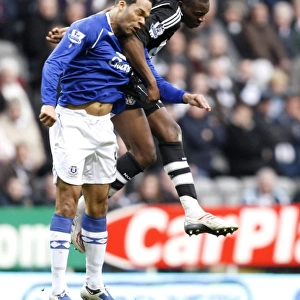 Lescott vs Ameobi: Everton vs Newcastle United, Barclays Premier League Clash, 2008-2009