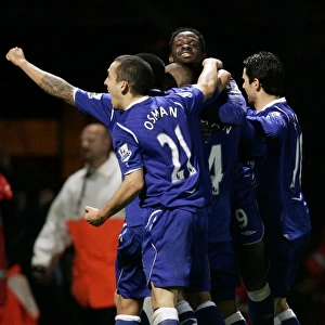 Louis Saha's Hat-Trick: Everton's Thrilling 3-1 Victory over West Ham United in the Barclays Premier League (08/11/08)