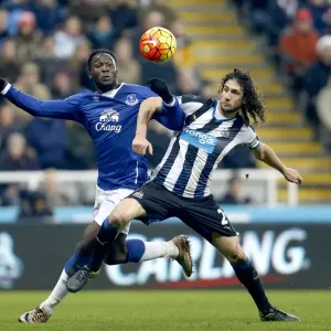 Lukaku vs. Coloccini Print - St James Park Football Match Photo