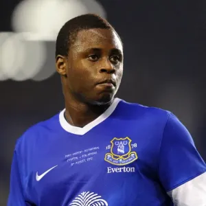 Magaye Gueye in Action: Everton vs AEK Athens - Pre-Season Friendly at Goodison Park Magaye Gueye in Action: Everton vs AEK Athens - Pre-Season Friendly at Goodison Park