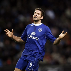 Manchester City v Everton - James Beattie after a missed chance