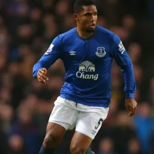 Manchester City vs. Everton: Samuel Eto'o at Etihad Stadium - Barclays Premier League