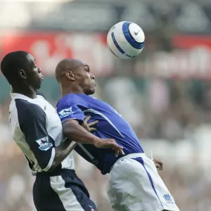 Marcus Bent Shields Off Ledley King: Everton Teams Up in Defensive Stand Marcus Bent Shields Off Ledley King: Everton Teams Up in Defensive Stand