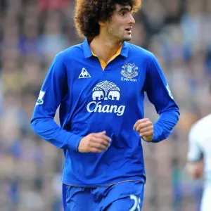 Marouane Fellaini in Action: Everton vs. Fulham, Barclays Premier League (23 October 2011, Craven Cottage)