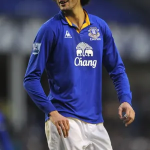 Marouane Fellaini in Action: Everton vs. Blackburn Rovers, Premier League, Goodison Park (21 January 2012)