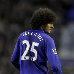 Marouane Fellaini in Action: Everton vs. Tottenham Hotspur, Barclays Premier League, Goodison Park (10 March 2012) Marouane Fellaini in Action: Everton vs. Tottenham Hotspur, Barclays Premier League, Goodison Park (10 March 2012)