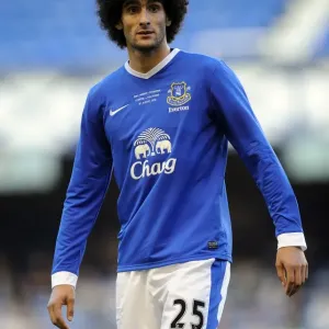 Marouane Fellaini in Action: Everton's Pre-Season Battle against AEK Athens at Goodison Park Marouane Fellaini in Action: Everton's Pre-Season Battle against AEK Athens at Goodison Park