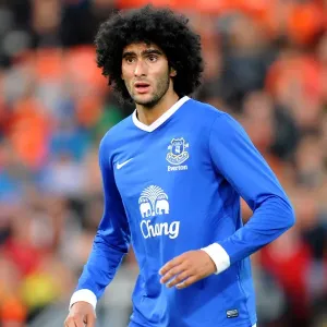 Marouane Fellaini in Action: Everton's Thrilling Pre-Season Encounter at Dundee United's Tannadice Park