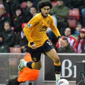 Marouane Fellaini Leads Everton Charge Against Stoke City at Britannia Stadium (01 May 2012, Barclays Premier League) Marouane Fellaini Leads Everton Charge Against Stoke City at Britannia Stadium (01 May 2012, Barclays Premier League)