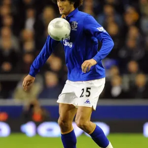 Marouane Fellaini Leads Everton's Charge Against Chelsea in Carling Cup Fourth Round at Goodison Park (26 October 2011) Marouane Fellaini Leads Everton's Charge Against Chelsea in Carling Cup Fourth Round at Goodison Park (26 October 2011)