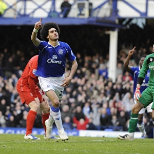 Marouane Fellaini Scores the First FA Cup Quarterfinal Goal for Everton Against Middlesbrough at Goodison Park (8/3/09)