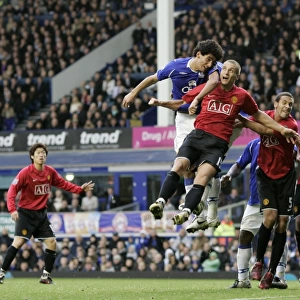 Season 08-09 Framed Print Collection: Everton v Man Utd