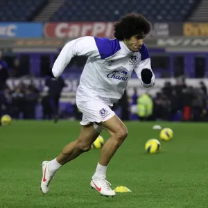 Marouane Fellaini's Epic Showdown: Everton vs Manchester City, Barclays Premier League, Goodison Park (31 January 2012) Marouane Fellaini's Epic Showdown: Everton vs Manchester City, Barclays Premier League, Goodison Park (31 January 2012)